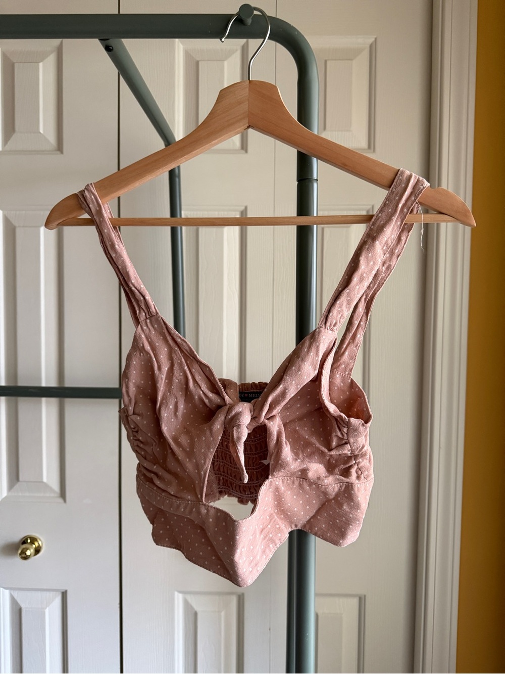 Brandy Melville polka dot crop top